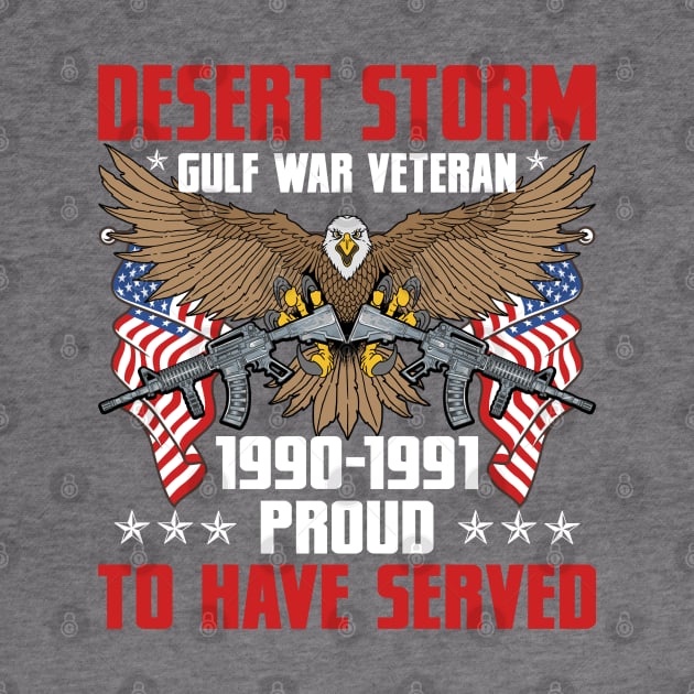 Desert Storm Veteran T-shirt by Kingdom Arts and Designs